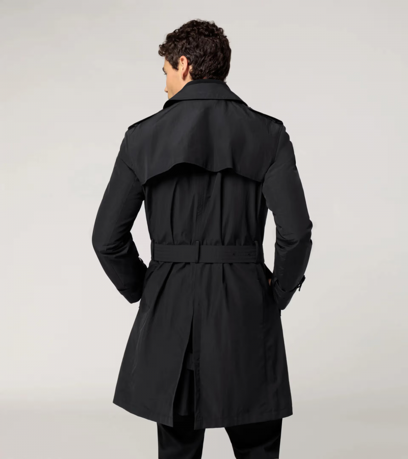 Jakna M Hybrid Trench Coat, crna