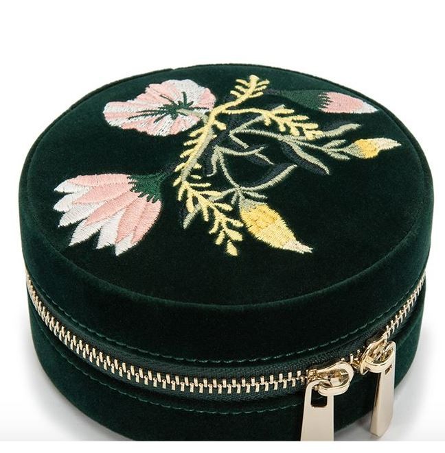 Torbica za nakit WOLF 1834, Zoe Travel Round, zelena