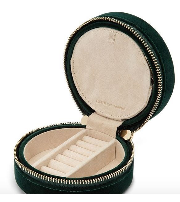 Torbica za nakit WOLF 1834, Zoe Travel Round, zelena