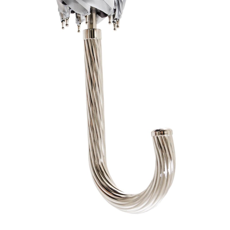 Kišobran Pasotti - Umbrella with Grey Pearls and Leopard Print