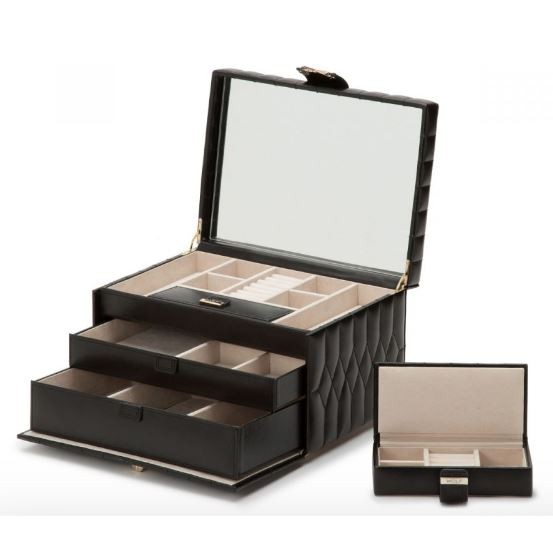 Kutija za nakit WOLF 1834, Caroline Medium, crna