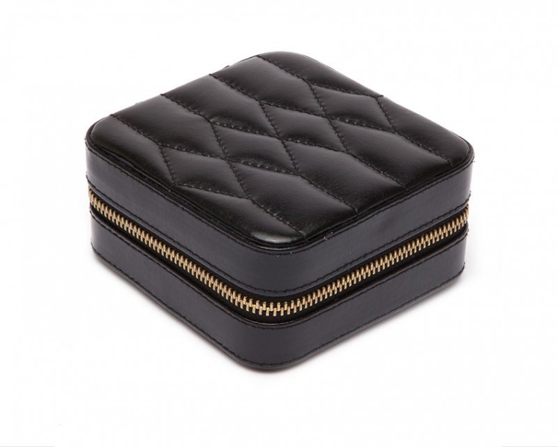 Torbica za nakit WOLF 1834, Caroline Zip Travel, crna