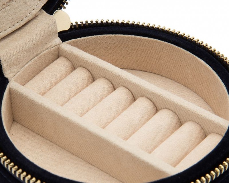 Torbica za nakit WOLF 1834, Zoe Travel Round, indigo