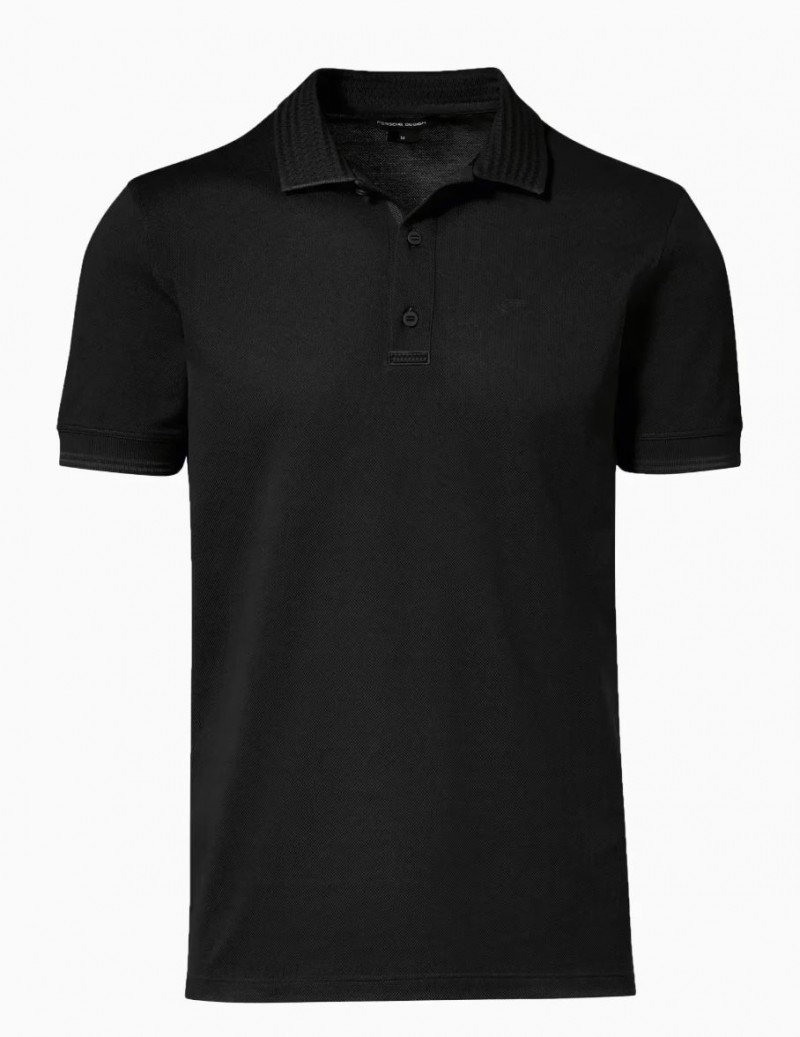 Majica M Tecflex Polo, crna, M