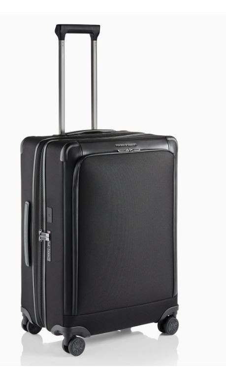 Torba s kotačima Roadster Nylon 4W M, crna