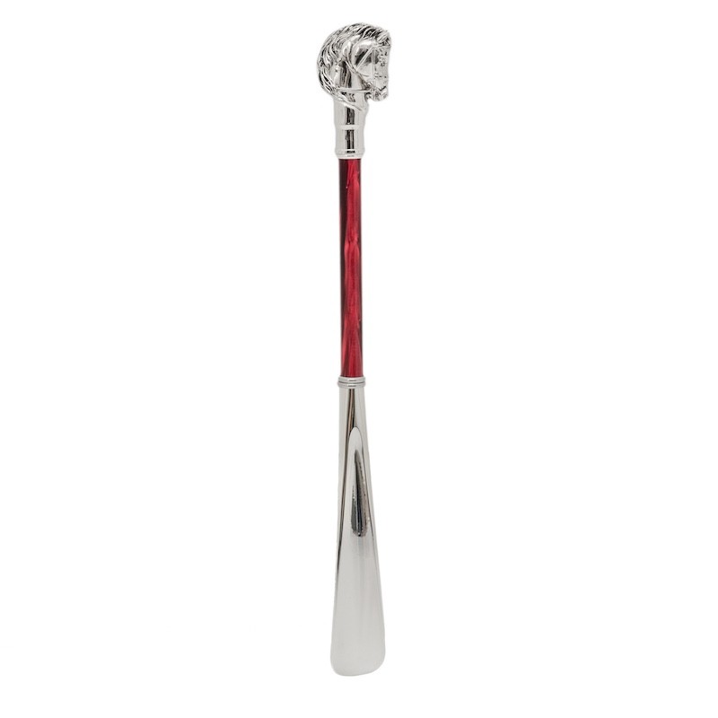 Žlica za cipele Pasotti - Silver Horse, Red Shaft