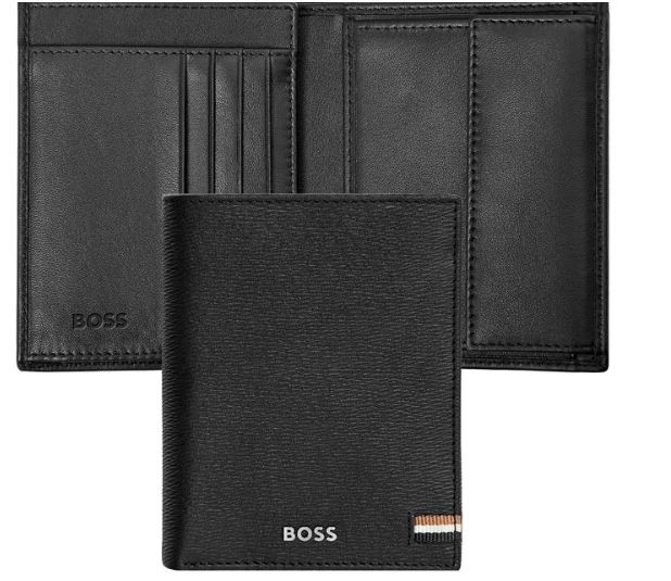 Novčanik s preklopom Iconic Black  Hugo Boss