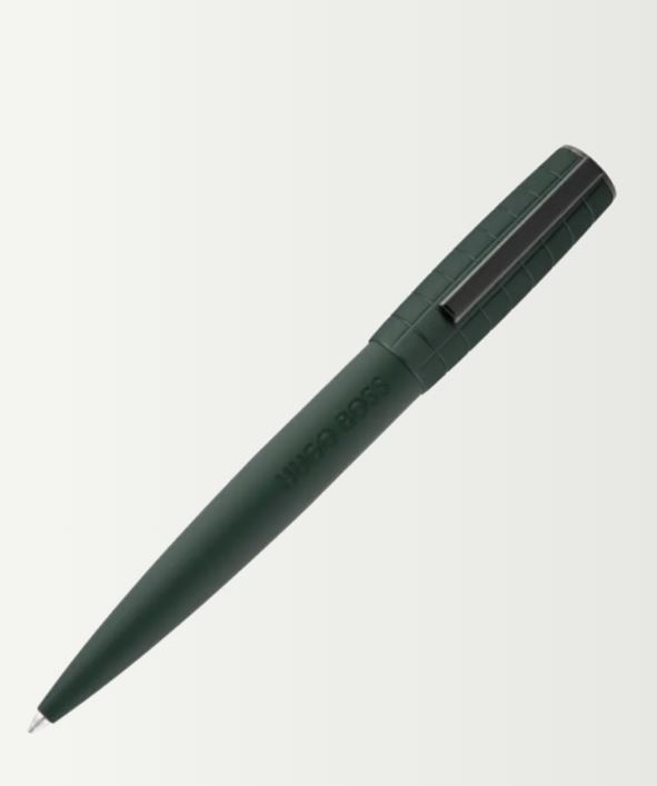 Kemijska olovka Gear Brushed Dark Green - Hugo Boss