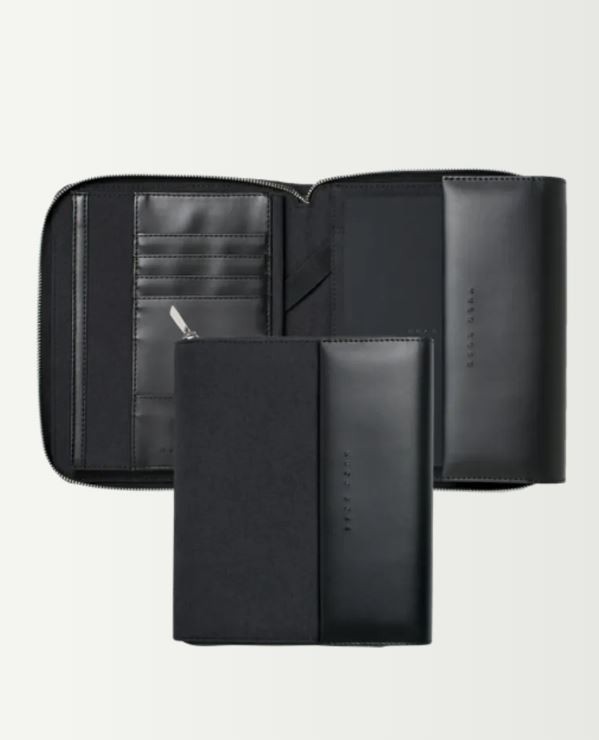Mapa A5 Advance Fabric, tamno siva - Hugo Boss