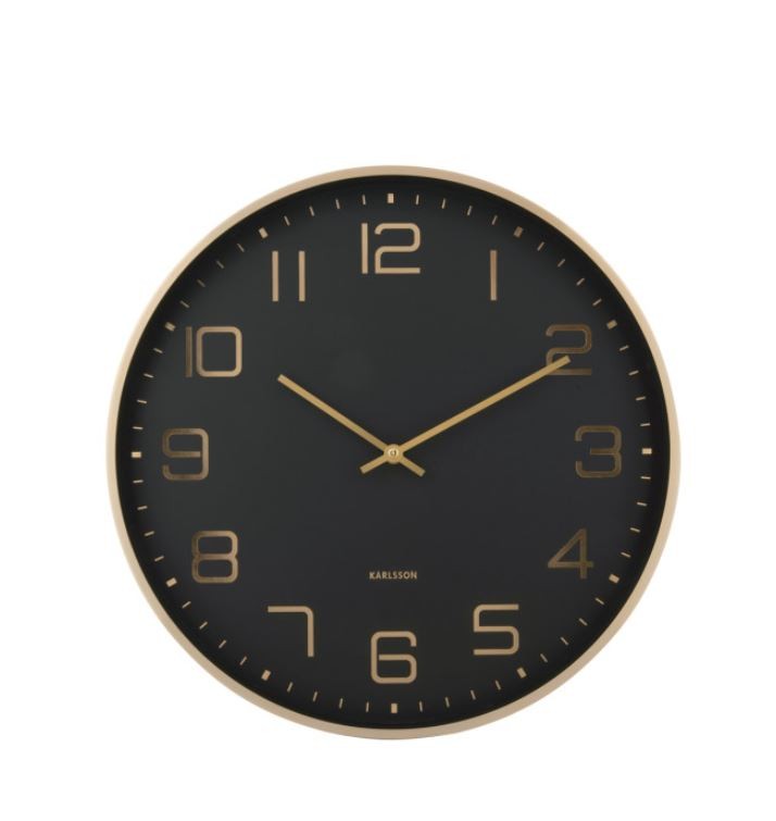 Sat zidni Elegance Glow Black