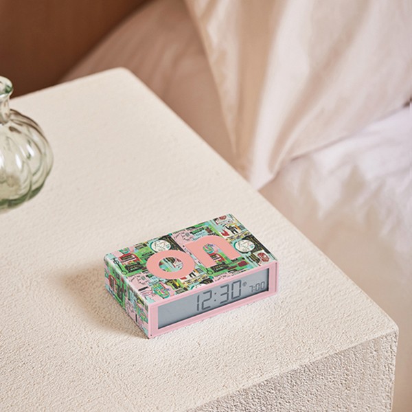 Sat budilica LEXON x JEAN-MICHEL BASQUIAT Flip+, In Italian