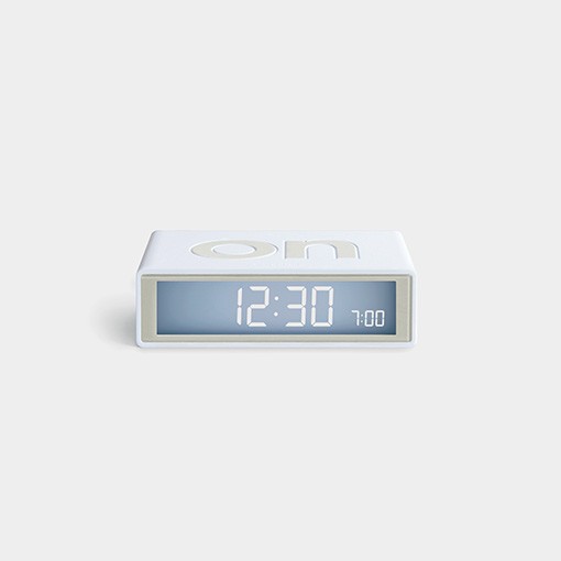 Sat budilica LEXON Flip+ Travel, bijela