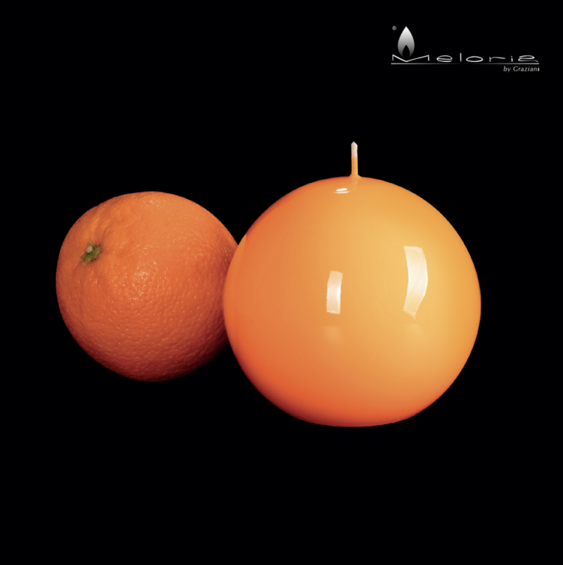 Svijeća GRAZIANI Meloria Ball Classic 120, narančasta